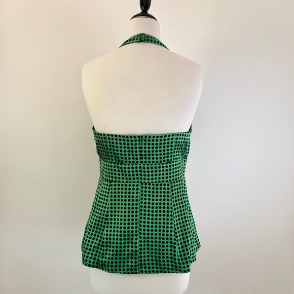 Nanette Lepore Silk Polka Dot Halter Top - Picture 5 of 11